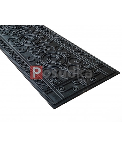 Придверный резиновый коврик с дизайном Вензель СТУПЕНЬ 33*85 см