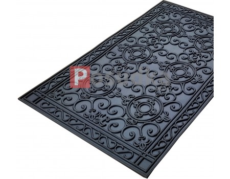 Коврик придверный резиновый узор ажурный 55*85 см