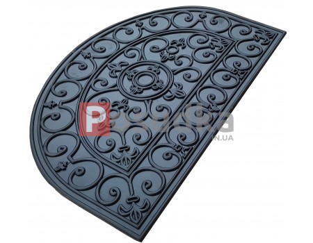 Килимок гумовий напівколо придверний з написом 40*60 см