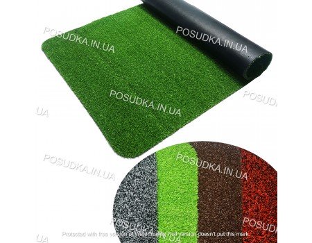 Килимок придверний вологопоглинаючий на гумовій основі 60*90 см Grass