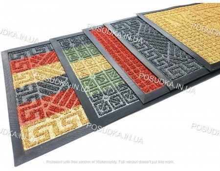 Прорезиненный коврик в прихожую 45*75 см Dariana Grass