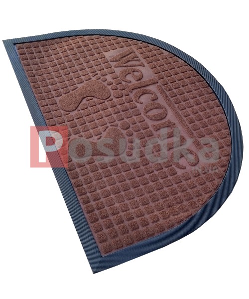Коврик придверный полукруглый 40*60 см FELT