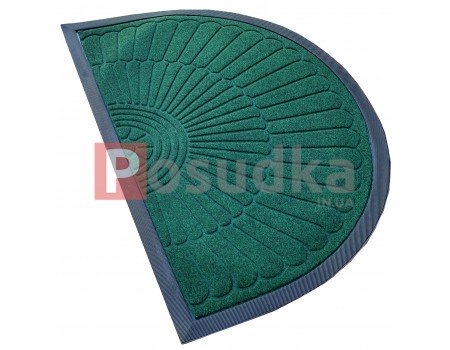 Коврик резиновый ворсовой входной полукруглый 45*75 см FELT