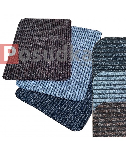 Коврик грязезащитный на резиновой основе Ребро 80*120 см Prazek