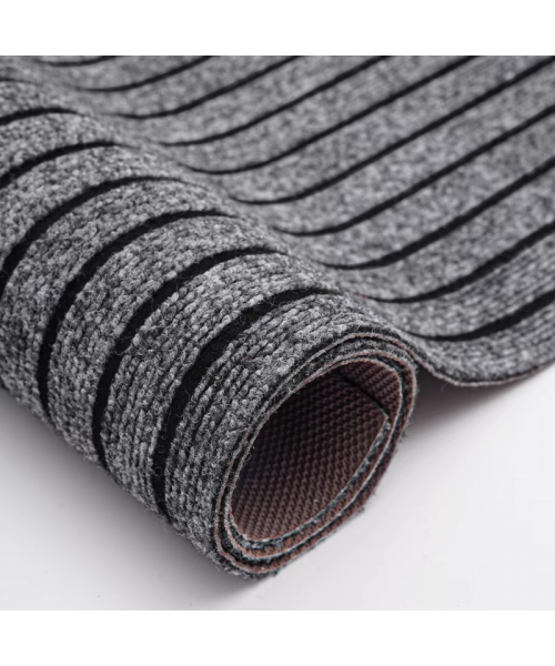 Коврик влаговпитывающий 100*170 см DOUBLE STRIPE Grey Польша