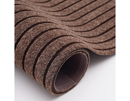 Прорезиненный коврик в прихожую с ворсом 120*150 см беж цвет