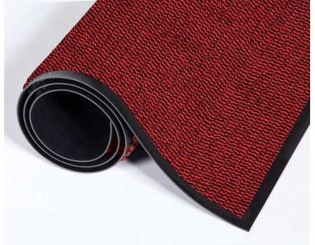 Коврик защита от грязи, влаговпитывающий на резиновой основе Leyla Бельгия бордовый цвет