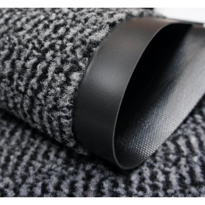 Коврик придверный Leyla БЕЛЬГИЯ серый 7 размеров