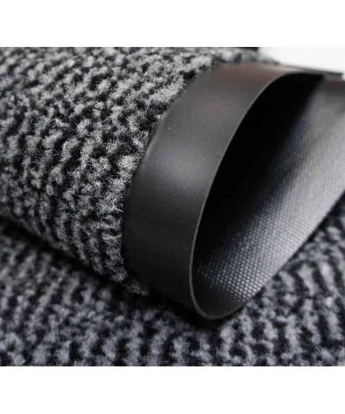 Коврик придверный Leyla БЕЛЬГИЯ серый 7 размеров