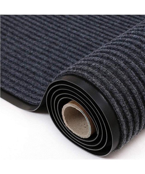 Коврик придверный ПОЛОСА 100*170 см черный цвет