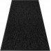 Резиновый коврик на порог грязезащитный с ворсом черный цвет 90*150 см