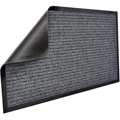 Коврик придверный ПОЛОСА серый 12 размеров