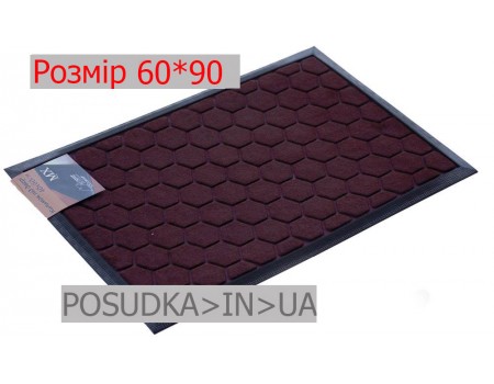 Придверный коврик с рисунком 60*90 см Рамка бордовый