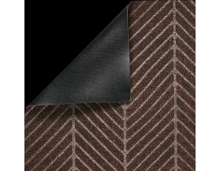 Коричневий коврик на резине  с ворсом купить