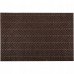 Коричневий килимок на гумі з ворсом купити