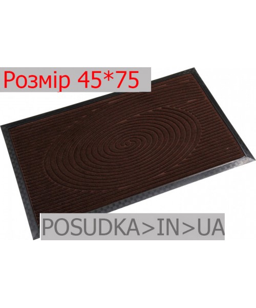 Придверный коврик с рисунком 45*75 см Рамка шоколад