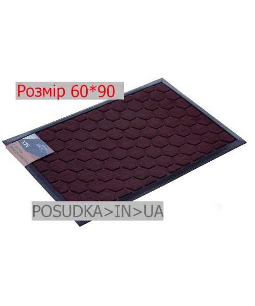 Придверный коврик с рисунком 60*90 см Рамка бордовый