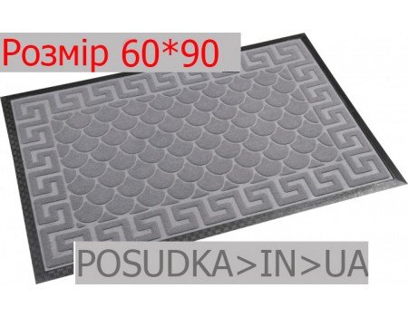 Придверный коврик с рисунком 60*90 см Рамка серый