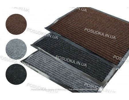 Коврик влаговпитывающий 50*80 см Полоса коричневый