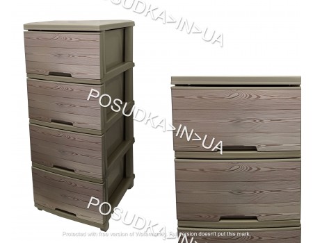 Комод Алеана с декоративным рисунком кремовый Дерево 123093