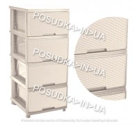 Комод Алеана Ротанг светло-бежевый 