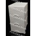 Комод пластиковый Ажур белый 3 ящика Efe Plastics