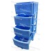 Комод голубой пластиковый Ажур на 3 ящика Efe Plastics