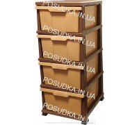 Комод пластиковый 4 ящика Elif Plastik Classic 300-1-4