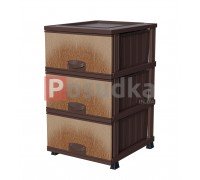 Комод пластиковий Дерево на 3 ящики Elif Plastik