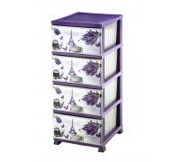 Комод пластиковий Париж на 4 ящики Elif Plastik