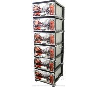 Комод пластиковий London на 6 ящиків Elif Plastik 298-4-6
