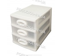 Мини-комод на 3 ящика Консенсус белый