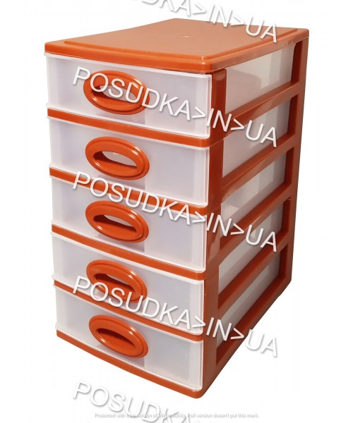 Мини-комод на 5 ящиков Консенсус бежевый	