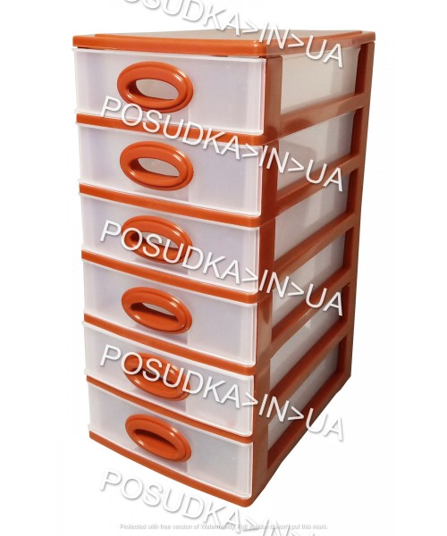 Мини-комод на 6 ящиков Консенсус бежевый	