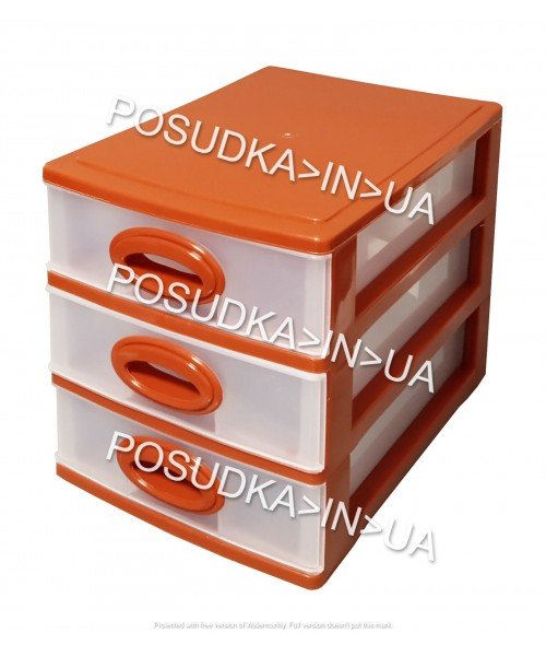 Мини-комод на 3 ящика Консенсус бежевый	