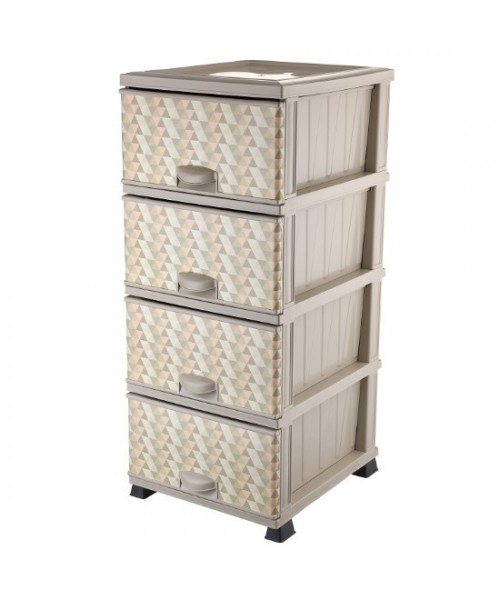 Комод из пластика с рисунком Elif Plastik Геометрия 298-22