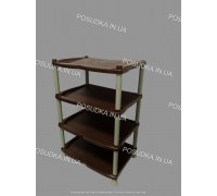 Полка для обуви пластиковая бежево-коричневая Efe Plastics 4 ярусная