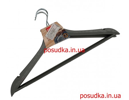 Вешалка Wooden Design серый 44.5 см 3 шт