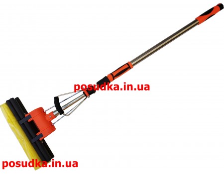 Швабра MOP PVA LUX оранжевая с отжимом 27 см