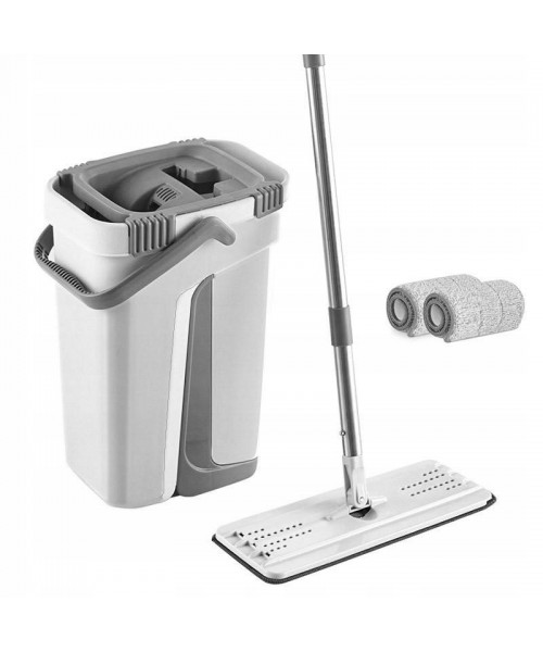 Швабра с ведром R1 комплект 12 литров с автоматическим отжимом