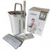 Швабра с ведром R1 комплект 12 литров с автоматическим отжимом с запасной насадкой
