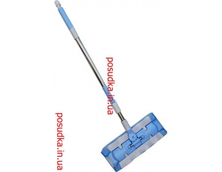 Швабра полотер под любую тряпку на зажимах LUX classic