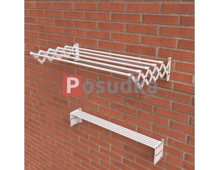 Cушилка для белья нержавейка гармошка Milton 150 см