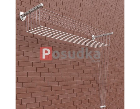 Cушилка настенная потолочная веревочная для белья Флорис 1.7 м