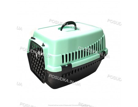 Контейнер корзина переноска для кошек собак Senyayla мятная
