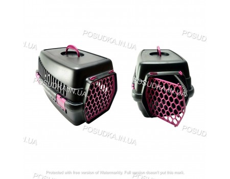 Переноска корзина для кошек, животных Senyayla розовая