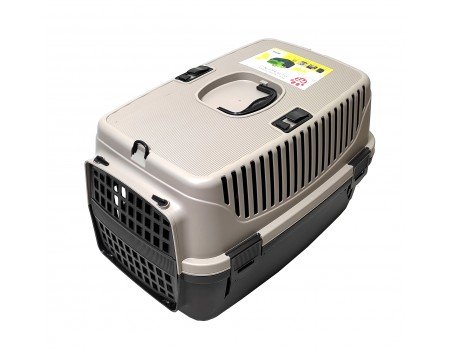 Контейнер для перевезення тварин IRAK PLASTIK РТ-105 до 9 кг бежевий