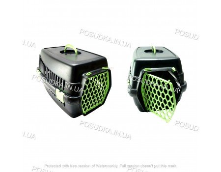 Контейнер перенесення для тварин зелений