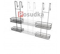 Полка навесная для душевой кабины два яруса ПД-2522-4 