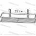 Полочка прямоугольная 35 см 1-ярусная 2-контурная хром ПП-3512